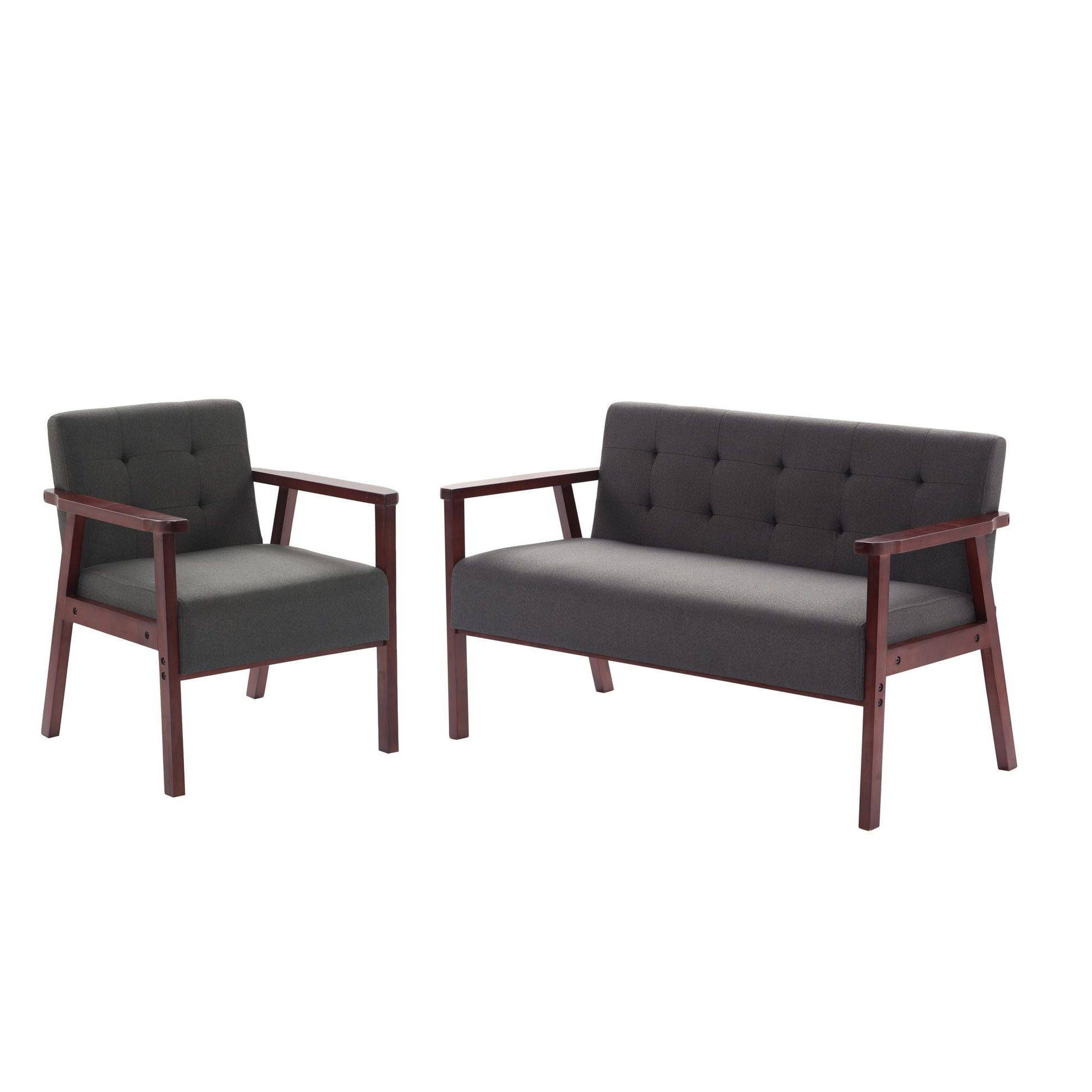 Wood Frame Accent Armchair New Era Fashion LLc