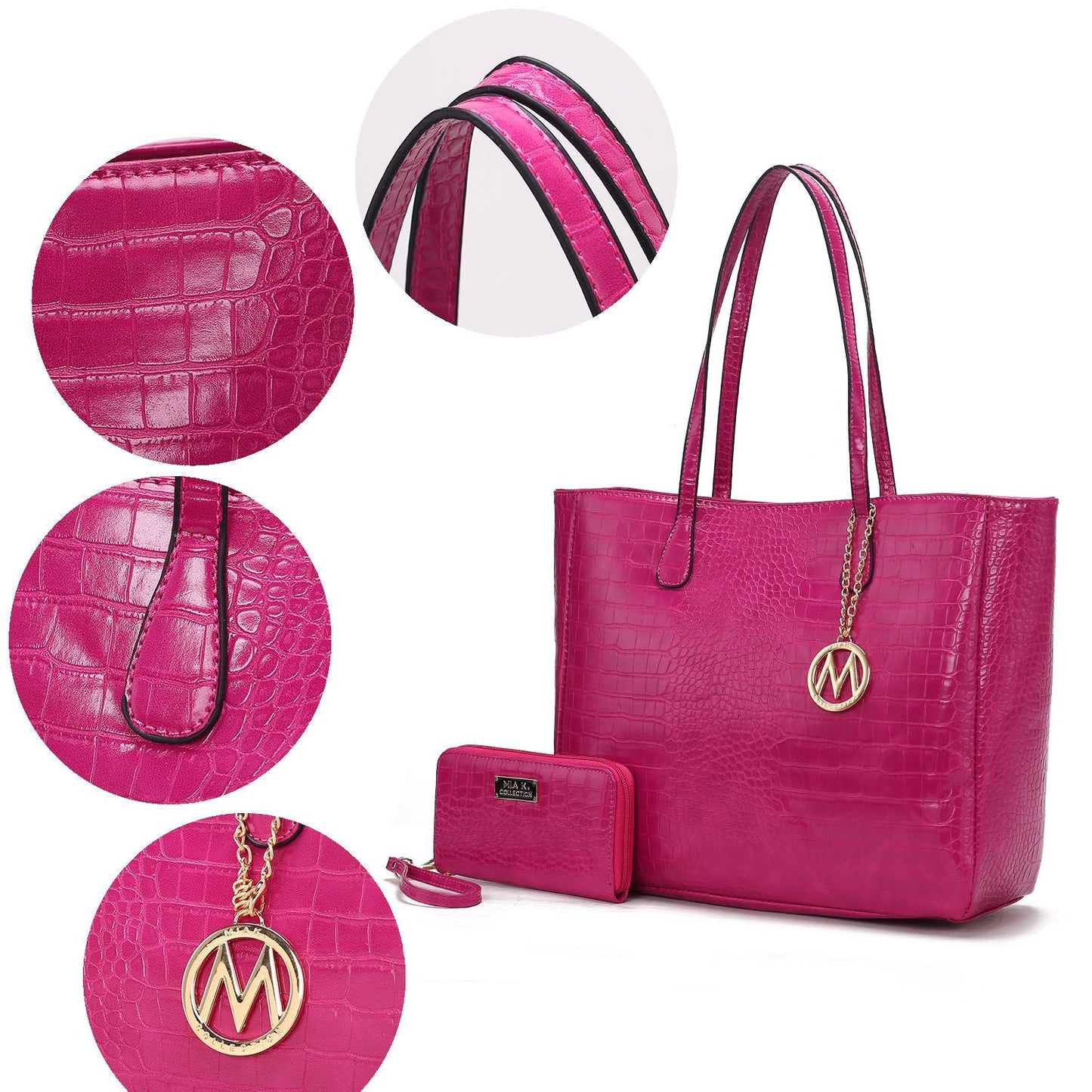 MKF Collection Sadie Oversize Tote Bag & Wallet Set by Mia K New Era Fashion LLc