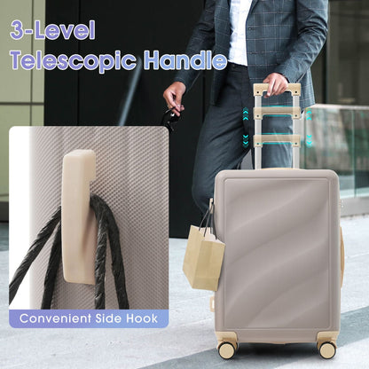 Luggage Set 3 Piece, Lightweight Durable ABS Suitcases with Spinner Wheels and TSA Lock, Carry-on & Checked Travel Luggage (20"/24"/28") New Era Fashion LLc