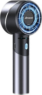 Portable Handheld Turbo Fan, Mothers Day Gifts for Mom Her Women Girl, Cool Metal Body, Rechargeable Battery Personal Fan, Mini Pocket Fans for Camping Outdoor Travel Cruise Makeup Essentials New Era Fashion LLc