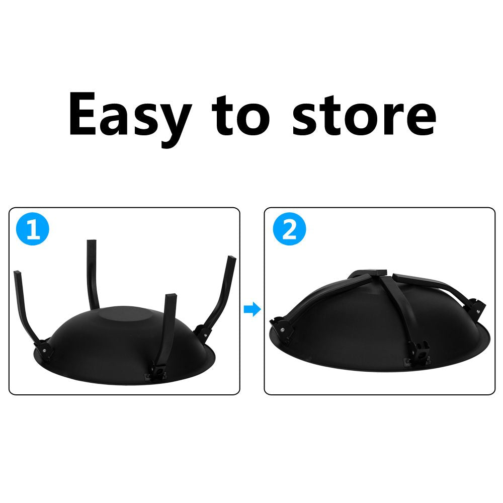 22" Iron Fire Pit Bowl Outdoor Backyard Patio Garden Burning Heater Black New Era Fashion LLc
