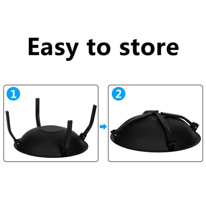 22" Iron Fire Pit Bowl Outdoor Backyard Patio Garden Burning Heater Black New Era Fashion LLc