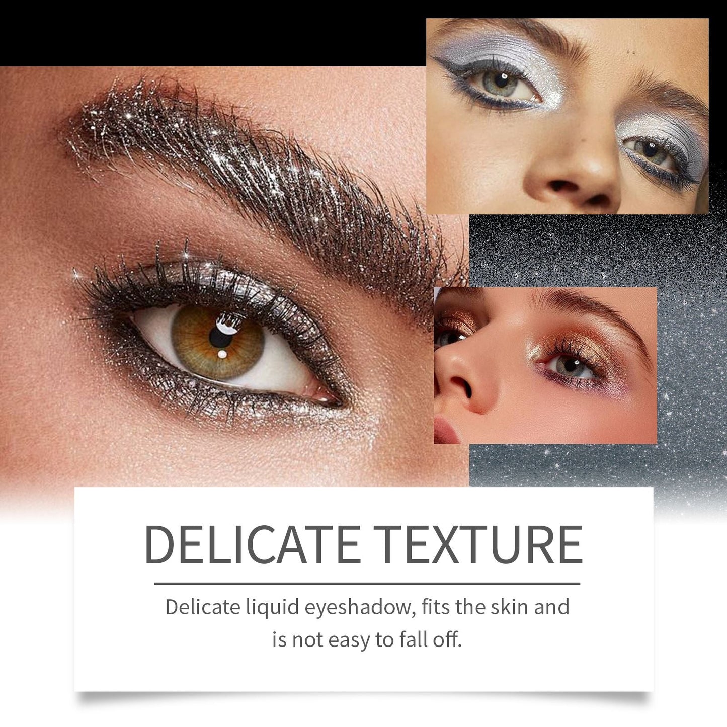 Eelhope Glitter Eyeshadow Natural Color Top Up Everyday Makeup Easy Color Eye Shadow Lasting Shine New Era Fashion LLc