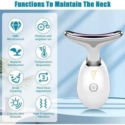 Neck Face Massager Face Sculpting Tool 3 Colour Modes and Vibration for Facial Massager for Double Chin New Era Fashion LLc