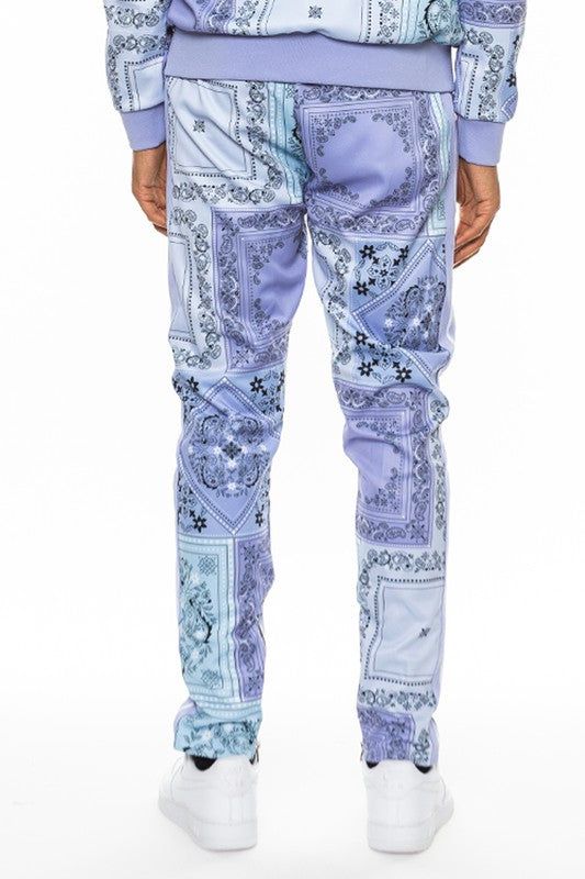 Weiv Paisley Bandana Print Track Pants New Era Fashion LLc