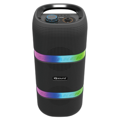 IQ Sound 2 x 4-Inch Portable Bluetooth TWS LED Speaker New Era Fashion LLc