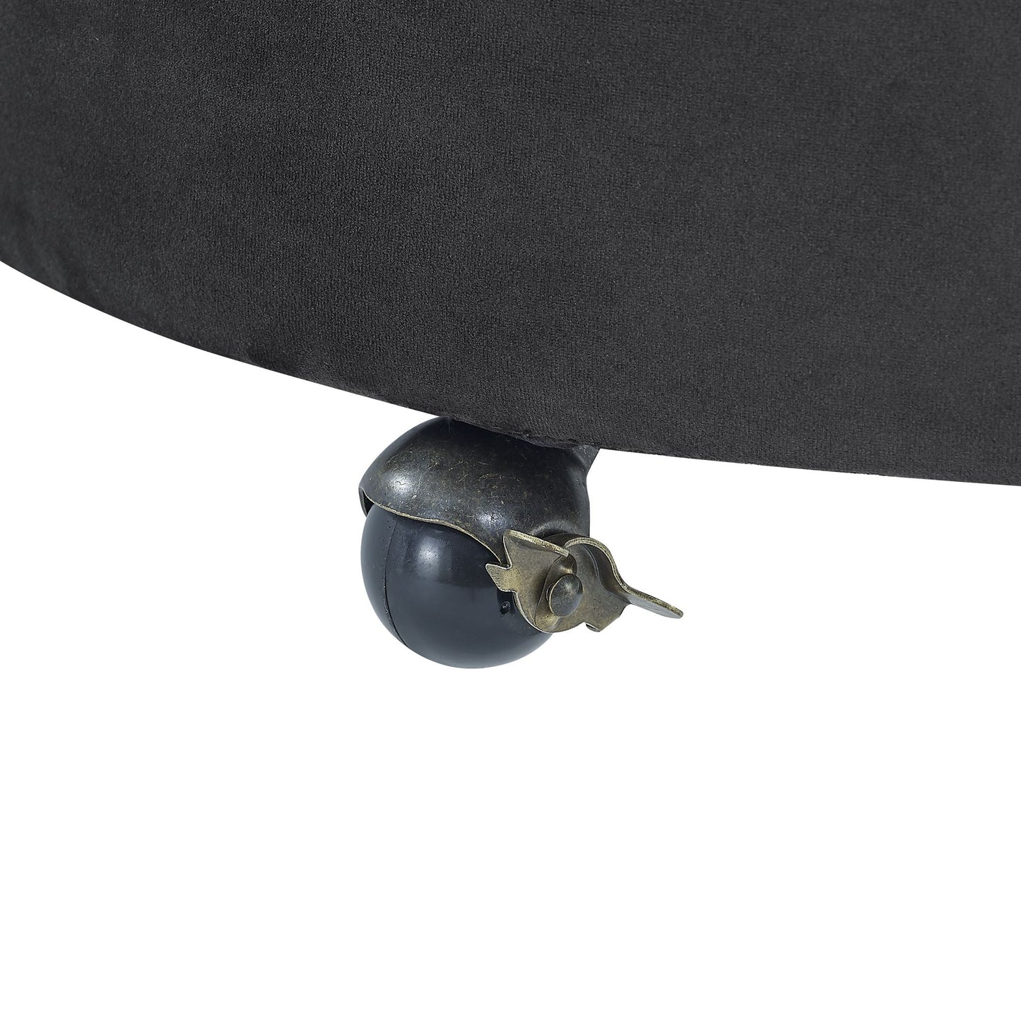Velvet Upholstered Swivel Chair for Living Room, with Button Tufted Design and Movable Wheels, Including 3 Pillows New Era Fashion LLc