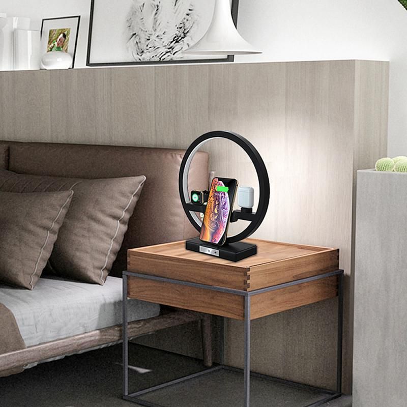 3 in 1 Wireless Charger Applicable For Mobile Phone Watch Headset Table Lamp Charging Bracket Hotselling New Era Fashion LLc