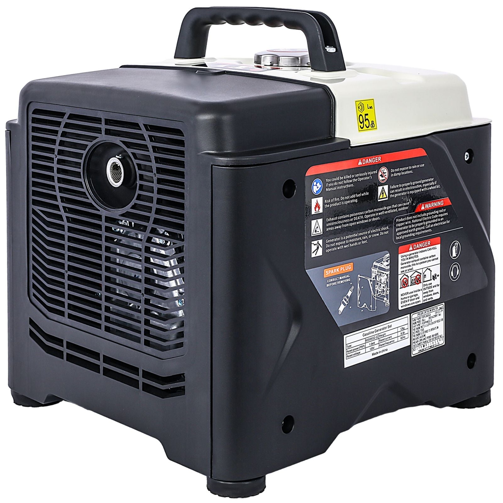 Portable Inverter Generator,1200W ultra-quiet gas engine, EPA Compliant, Eco-Mode Feature, Ultra Lightweight for Backup Home Use & Camping New Era Fashion LLc