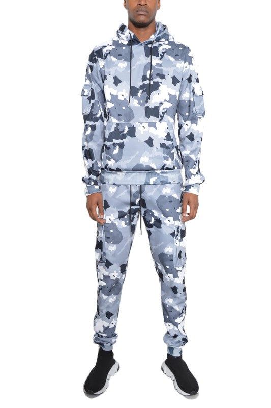 Premium Full Camo Cotton Hoodie Sweat Set - Perfect for Outdoor Adventures New Era Fashion LLc