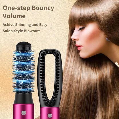 5 in 1 Hair Dryer Brush Kit, Blow Dryer Brush for Drying, Straightening, Volumizing, Curling and Styling Hair - 1000W - Gold New Era Fashion LLc