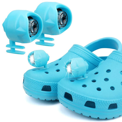 Headlights for croc;  2Pcs croc lights for shoes;  light up croc charms for Dog Walking;  Handy Camping; Waterproof; 3 Modes croc lights New Era Fashion LLc