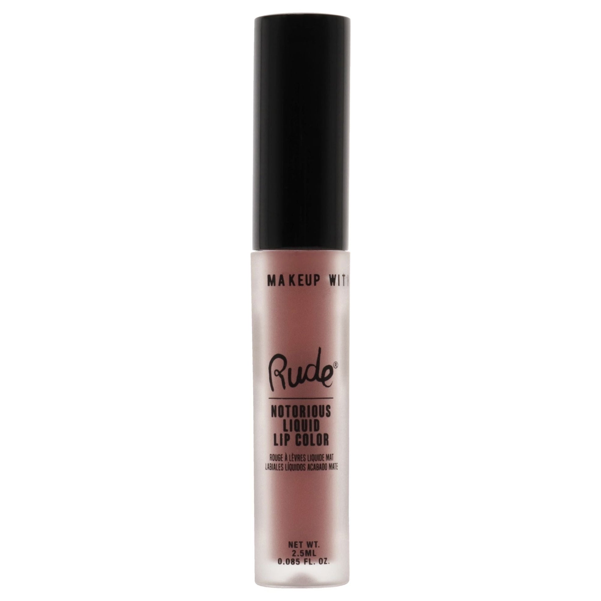 Notorious Rich Long Liquid Lip Color - Obscene Gesture by Rude Cosmetics for Women - 0.1 oz Lip Color New Era Fashion LLc