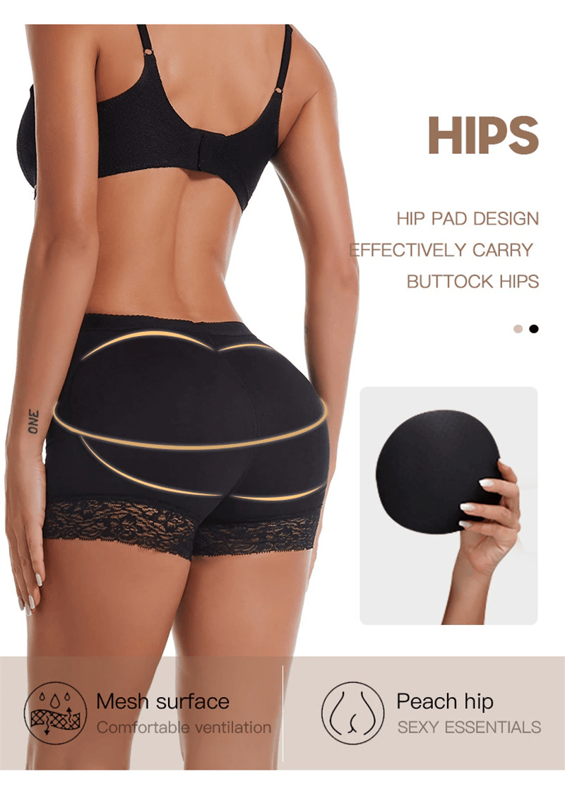 Booty Shaper Padded Underwear Panty Women's FAKE ASS Butt Lifter & Hip Enhancer New Era Fashion LLc