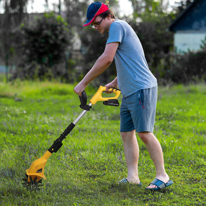 20V Cordless Tiller Cultivator, 250RPM Electric Garden Tiller Depth Garden Rototiller for Lawn/Gardening/Soil Cultivation New Era Fashion LLc