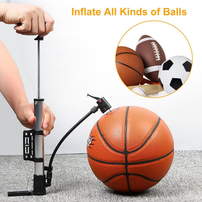 Mini Bike Pump Portable Bicycle Tire Inflator Ball Air Pump w/ Mount Frame For Mountain Road Bike New Era Fashion LLc