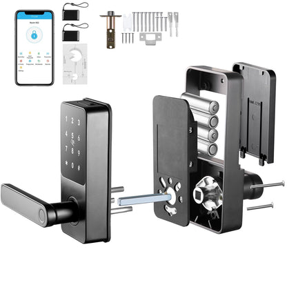 Smart Lock, 5-in-1 Smart Door Knob, Fingerprint Deadbolt with App Control, Bluetooth Smart Lock, Keyless Entry Door Lock with Handle, Biometric Door Lock, Keypad Digital Door Lock for Front Door New Era Fashion LLc