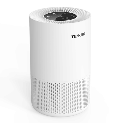 TENKER AP-6980 Air Purifier White US 1300ft² Large Rooms H13 Heap 3-Stage Filtration 3 Speeds 3 Timer w/Light Air Cleaner Machine New Era Fashion LLc