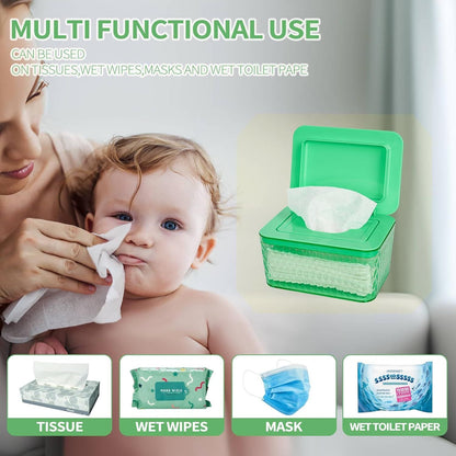 Wipes Dispenser, One-Handed Operation Wipe Holder for Baby & Adult, Seal-Designed Wipes Container for Bathroom Keep Diaper Wipes Fresh New Era Fashion LLc