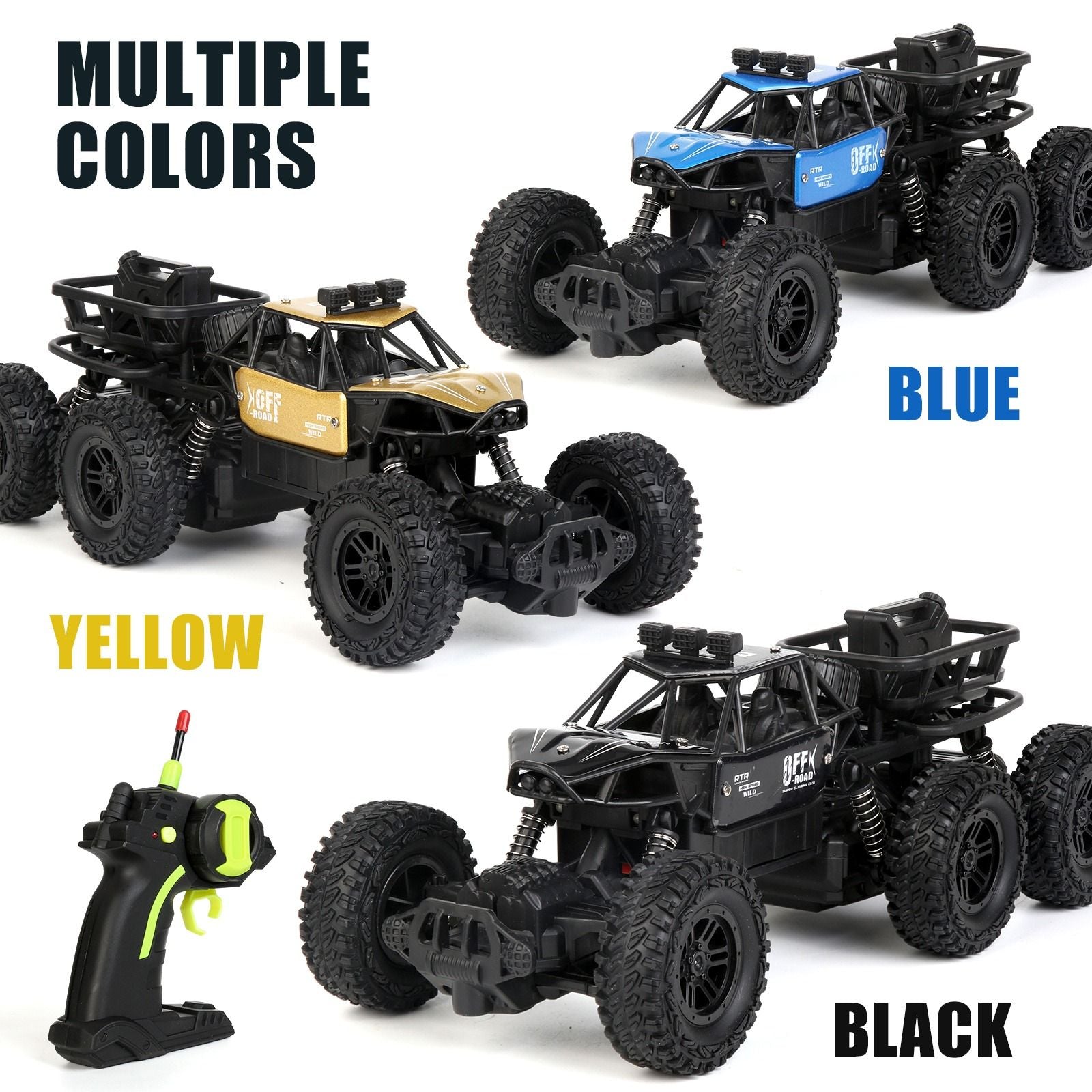 All-terrain Electric Toy Car, Alloy Car, 1:20 Scale Model Car, 2.4GHz R/ C Off-road Car, High-speed Car, with Headlights And Shock Absorption, Birthday Gifts for Kids Over 3 Years Old New Era Fashion LLc