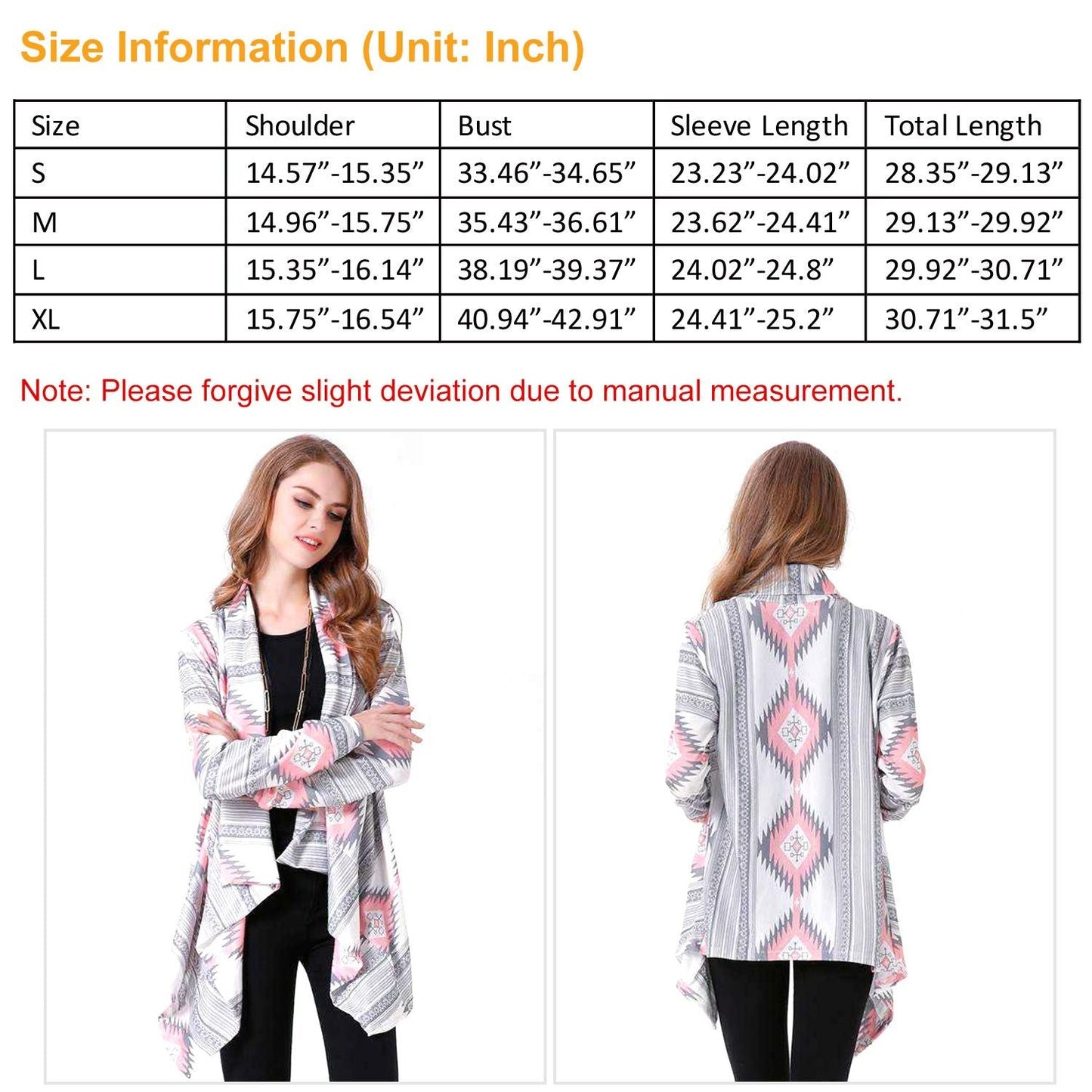 Women Open Front Cardigan Long Sleeve Shawl Neck Breathable Cardigan Well Collection New Era Fashion LLc