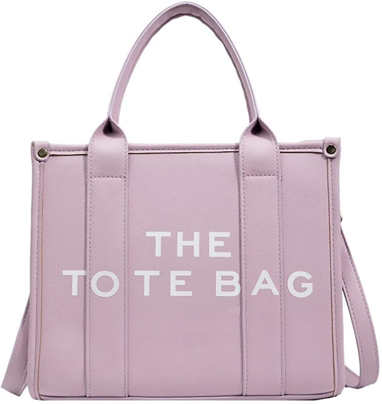Roecytu PU Tote Bag for Women Simple Large-capacity Tote Bag Crossbody Tote Bag Messenger bag Handbag Zipper Fashion Tote Bag New Era Fashion LLc