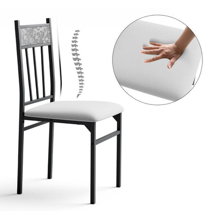 5 Pieces Faux Marble Dining Set Table New Era Fashion LLc