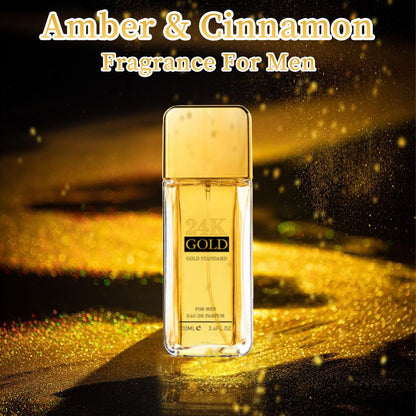 3.4f.0zMen's Eau De Toilette Spray, with Amber & Cinnamon Long-Lasting Perfume, Perfect forDating, Daily Life, Parties, Gift Giving, Notes OfBlood Orange, Grapefruit, Mint New Era Fashion LLc