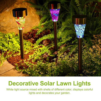 6Packs Solar Garden Lights Outdoor Solar Pathway Lights IP44 Water Resistant Landscape Lights New Era Fashion LLc