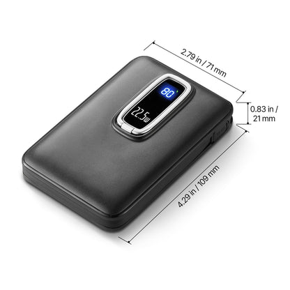 Magnetic Power Bank, 10000 mAh Battery Pack, Wireless MagSafe-Compatible Portable Charger, with Smart LED Display, Foldable Stand, Fast Charging for iPhone16/15/14/13/12 Series, Samsung, Huawei New Era Fashion LLc