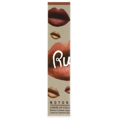 Notorious Rich Long Liquid Lip Color - Obscene Gesture by Rude Cosmetics for Women - 0.1 oz Lip Color New Era Fashion LLc