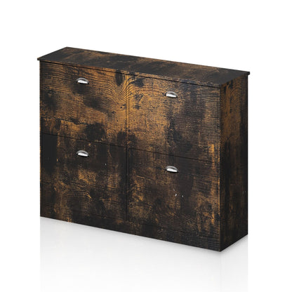 Shoe Cabinet,Hidden Slim Narrow Shoe Rack Cabinet with 4 Drawers for Entryway, Foyer,Hallway,Bedroom New Era Fashion LLc