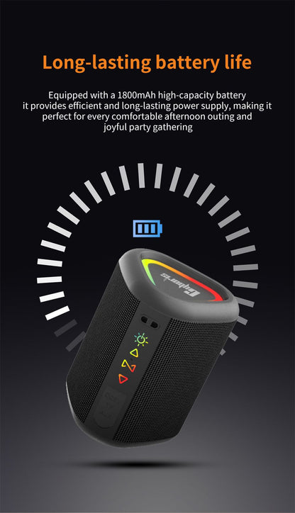 Cyboris S1 High Quality Portable Mini Waterproof Bluetooth Speaker, Wireless V5.4 Outdoor TWS Stereo Sporting Speakers 15W Loud Stereo Soundbox New Era Fashion LLc