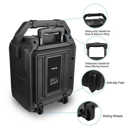 Portable Wireless Party Speaker with Disco Lighting New Era Fashion LLc