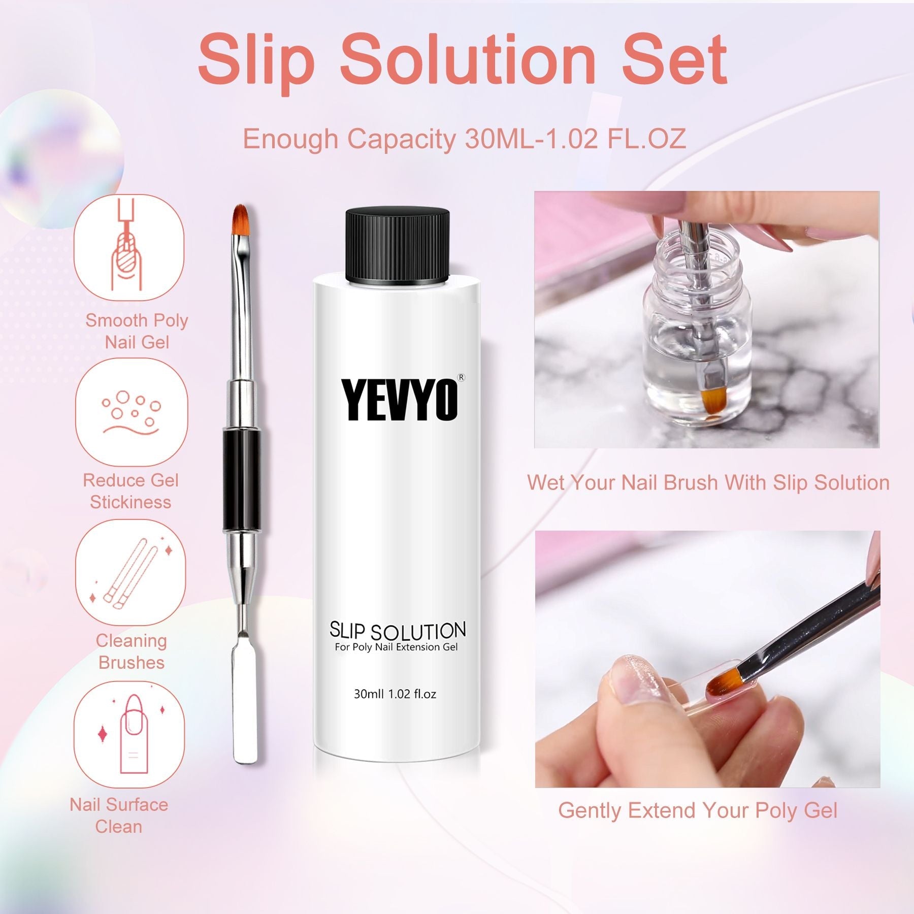 Poly Gel Nail Kit, Poly Nail Gel Kit with UV Lamp for Beginners with Everything, Gel Extension Nail Kit with Slip Solution New Era Fashion LLc