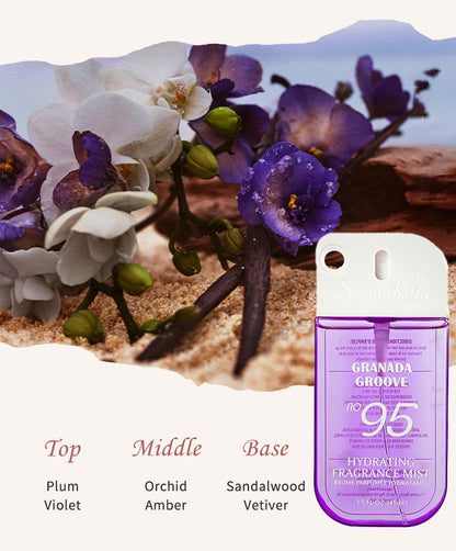 4 Scents Travel-Size Body & Hair Fragrance Mist (1.5 fl oz) - Long-Lasting Fruity & Floral Fragrance for Women, Dates & Gifts New Era Fashion LLc