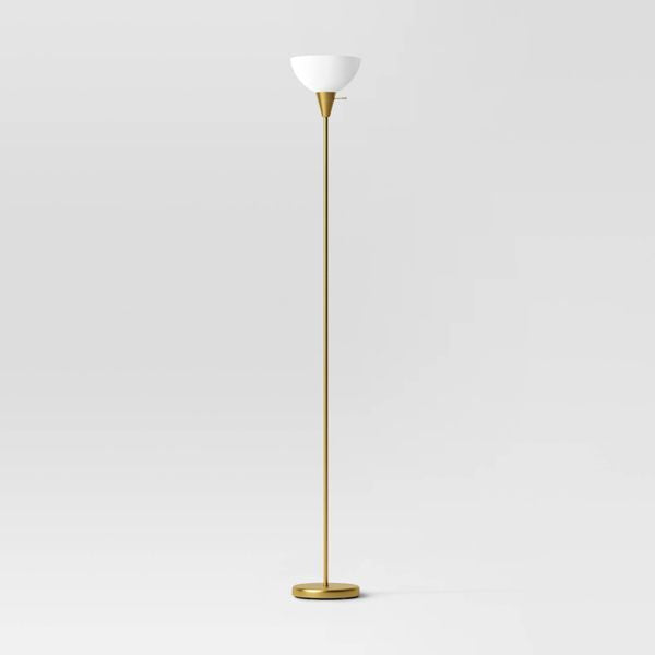 Torchiere Floor Lamp Black Minimalist Standing Light with 3-Way Switch Light Bulbs Not Included New Era Fashion LLc