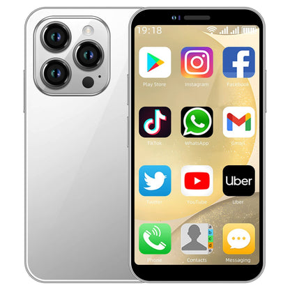Gift For Kids 4G i16 Mini Smartphone, 3+64 GB Small Unlocked Smartphone, 3.5HD Screen Facial Recognition, 2600mAh Battery, Pocket Phone New Era Fashion LLc