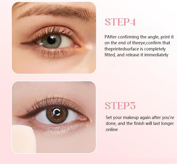 Winged Eyeliner Stamp Pen Dual Head Rotating Design, Quick-Dry, Long-Lasting, Smudge-Proof for Easy Cat Eye (1#/Black) New Era Fashion LLc