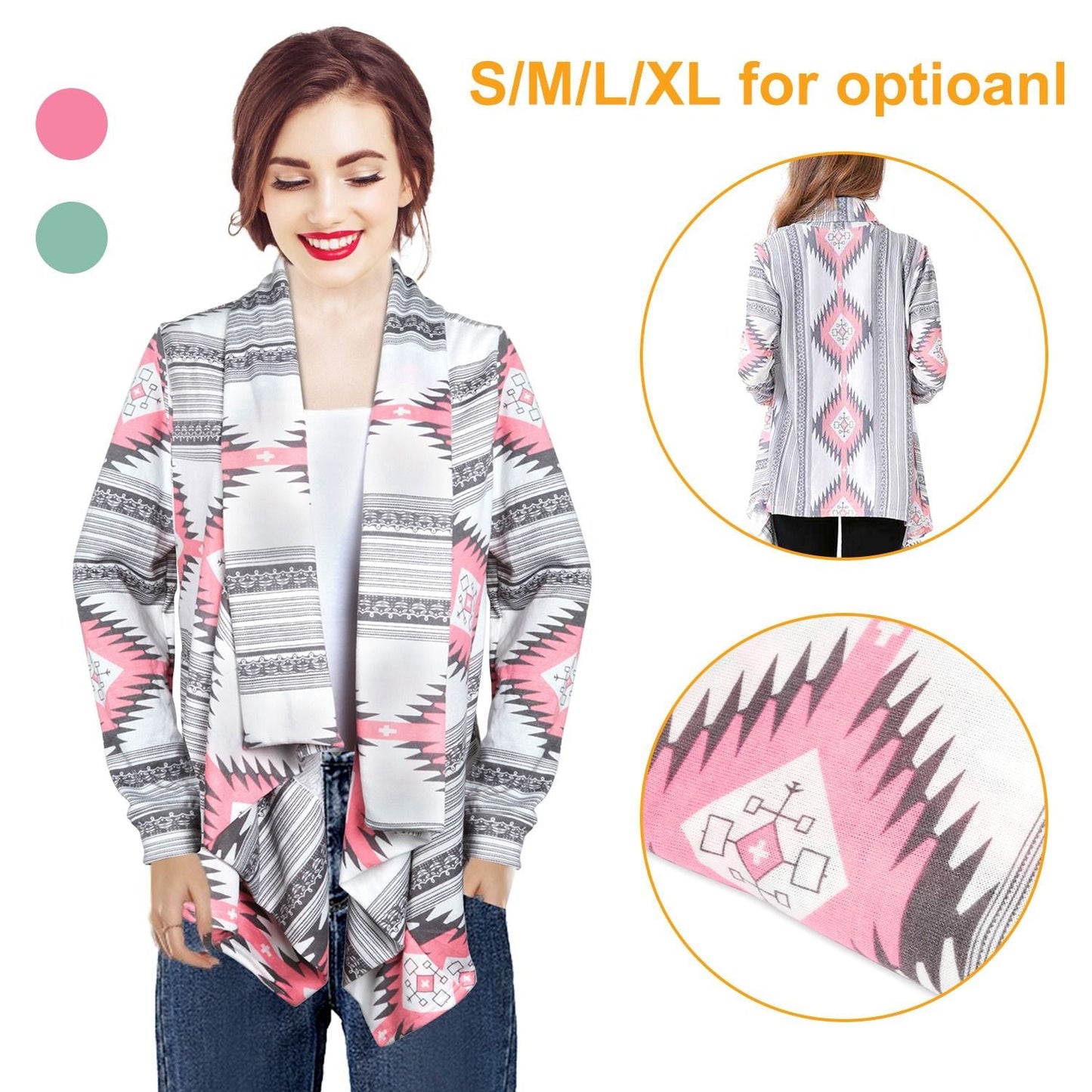 Women Open Front Cardigan Long Sleeve Shawl Neck Breathable Cardigan Well Collection New Era Fashion LLc