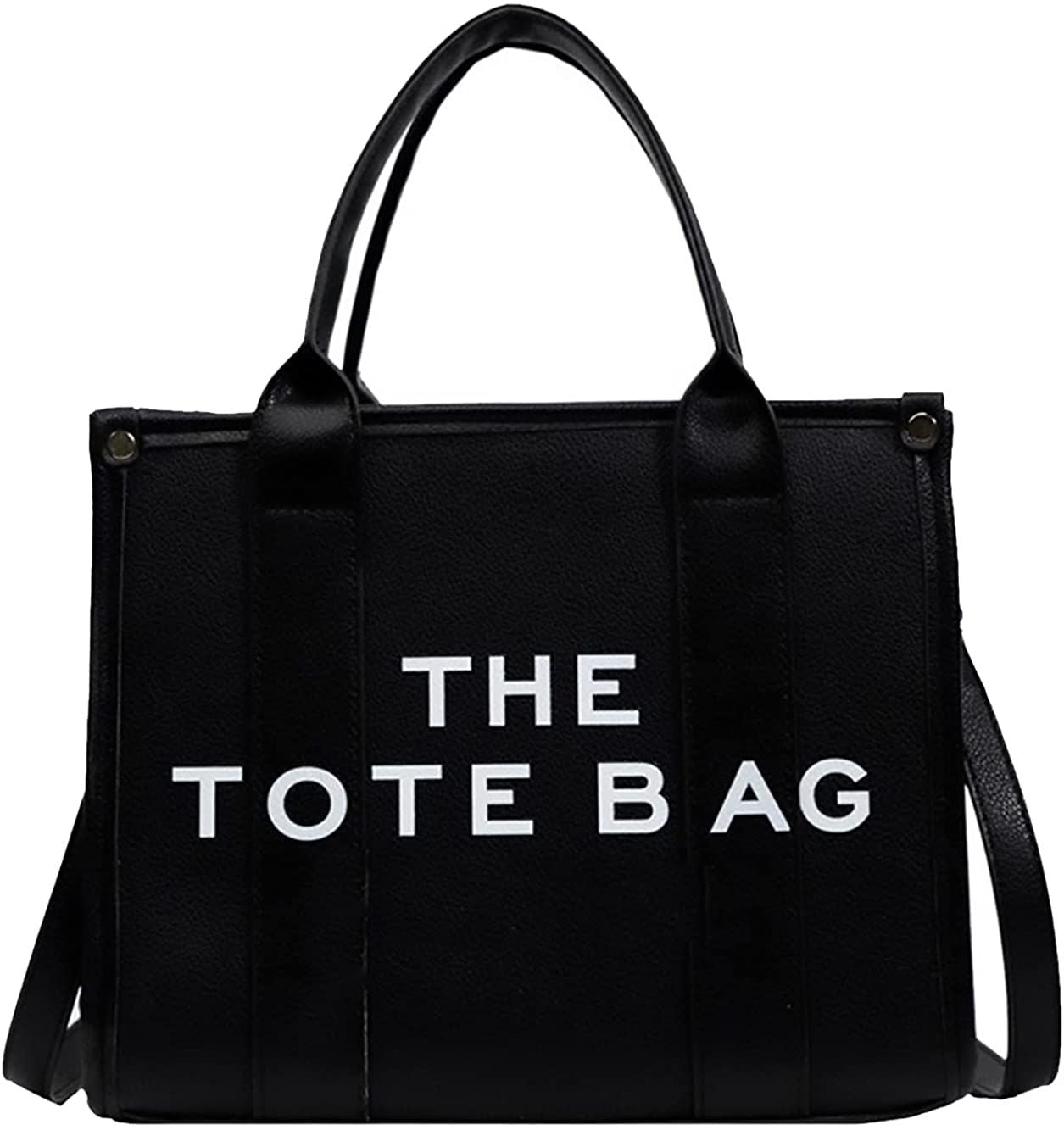 Roecytu PU Tote Bag for Women Simple Large-capacity Tote Bag Crossbody Tote Bag Messenger bag Handbag Zipper Fashion Tote Bag New Era Fashion LLc