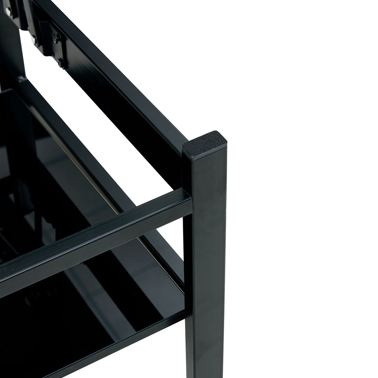 Glass Lift Top Coffee Table;  Modern Simple 2-Layer Tempered Glass Coffee Table for Living Room;  Black New Era Fashion LLc