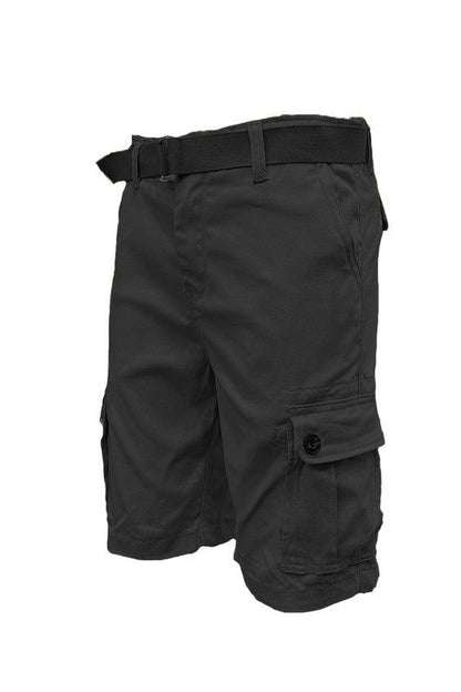 Weiv Mens Belted Cargo Shorts with Belt New Era Fashion LLc