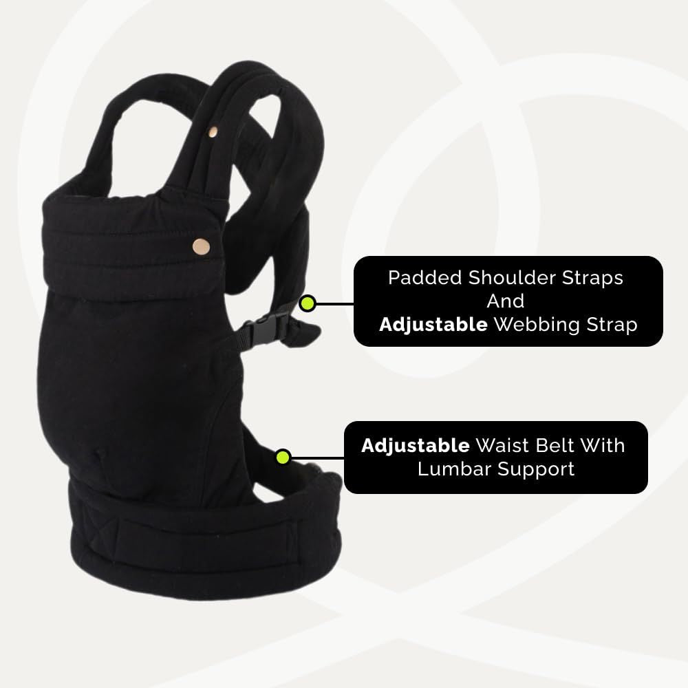 Ergonomic Baby Carrier Newborn to Toddler, Lightweight & Breathable Cotton Infant Carrier for Hands Free Comfort New Era Fashion LLc