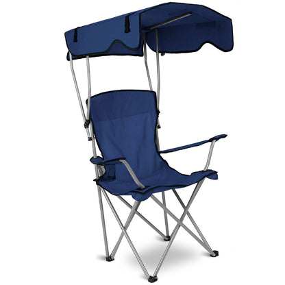 Foldable Beach Canopy Chair Sun Protection Camping Lawn Canopy Chair 330LBS Load Folding Seat New Era Fashion LLc