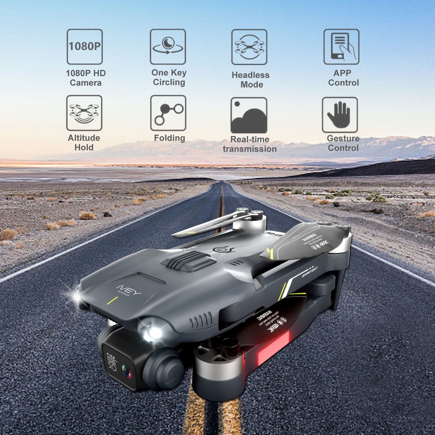 4DRC V28 Drone With 4K HD Dual Camera WiFi FPV 3D Flips Rc Quadcopter US New Era Fashion LLc