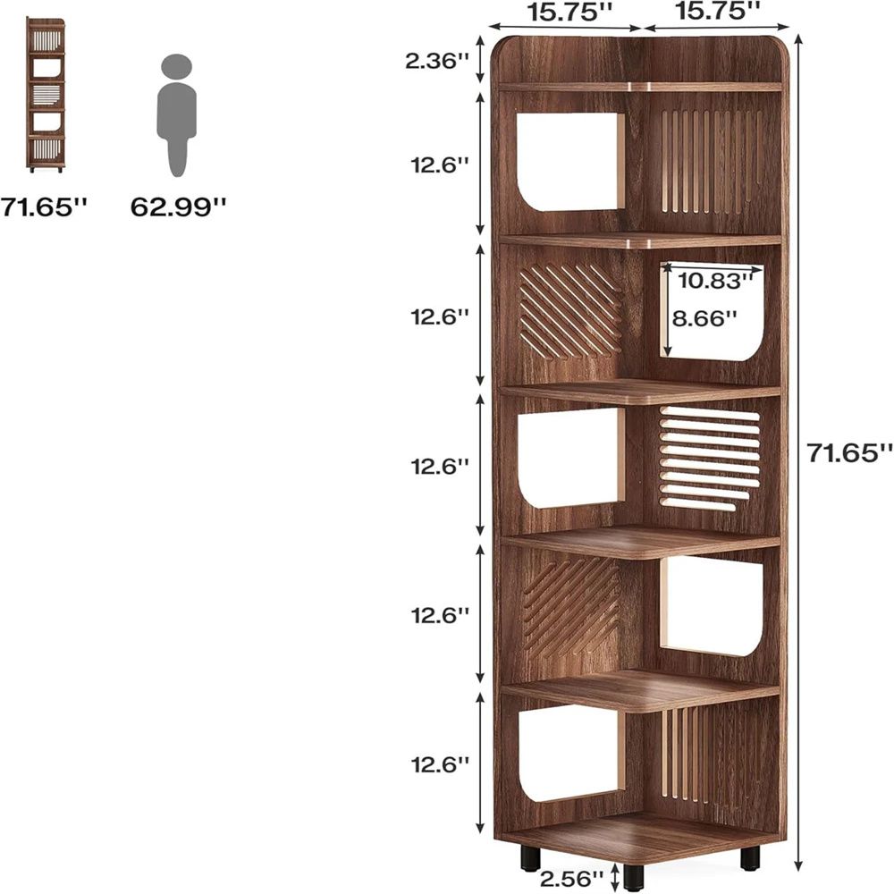Corner rack, bookshelf, display rack, storage rack New Era Fashion LLc