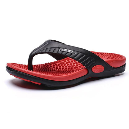 Men's flip-flops; breathable beach shoes; massage soles; men's sandals New Era Fashion LLc