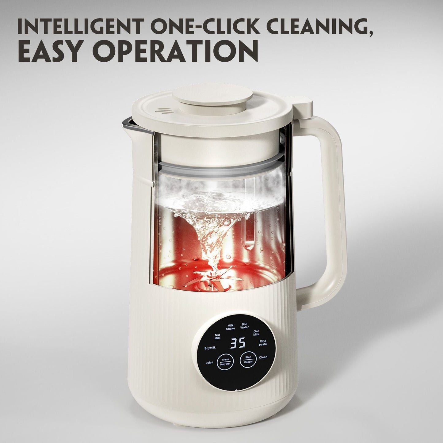 8 in 1 Automatic Nut Milk Maker Machine,35oz Multi-Functional Soy Milk Maker with 10 Blades, Plant-Based, Oat, Almond, Dairy Free Beverages with 12h Timer, Heating, Auto-clean, Keep Warm 2h New Era Fashion LLc