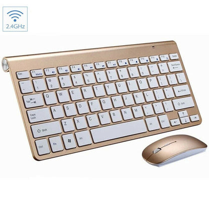 Mini Wireless Keyboard And Mouse Set Waterproof 2.4G For Mac Apple PC Computer New Era Fashion LLc